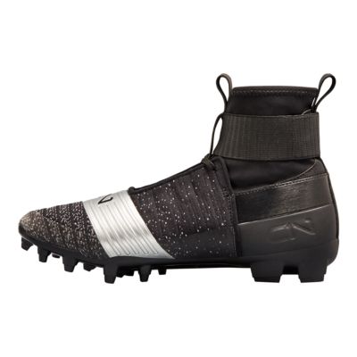 metallic football cleats