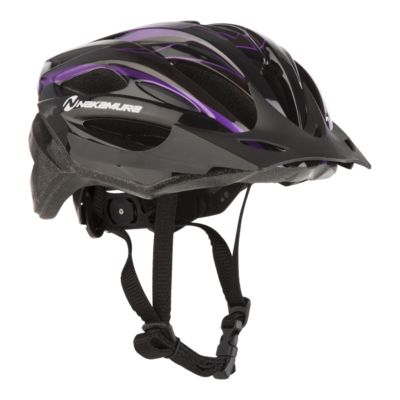 purple bike helmet