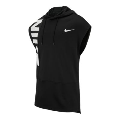 nike training hyper dry sleeveless hoodie