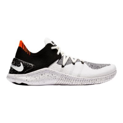 nike free tr flyknit 3 white black