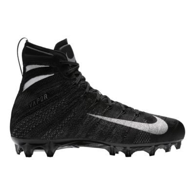 black and white nike football cleats