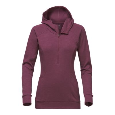 the north face women's terry funnel neck pullover