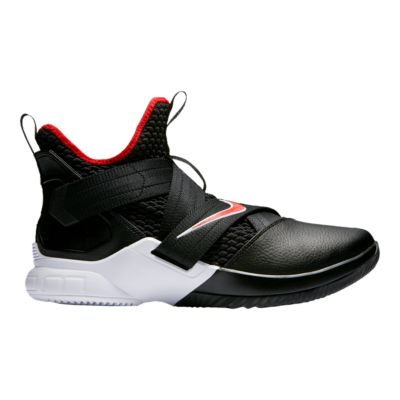 black and red lebrons