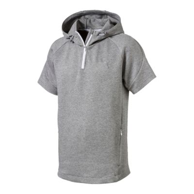 puma short sleeve hoodie