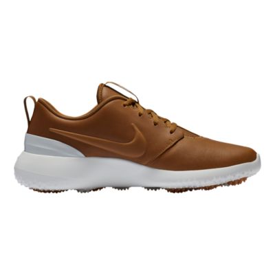 nike brown leather golf shoes