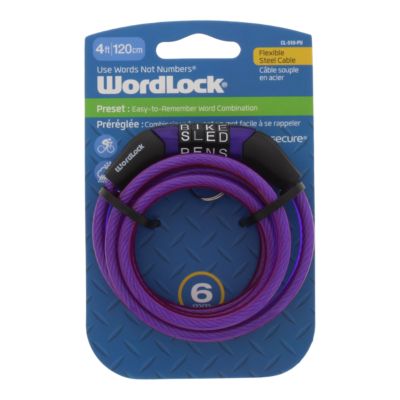 purple bike lock