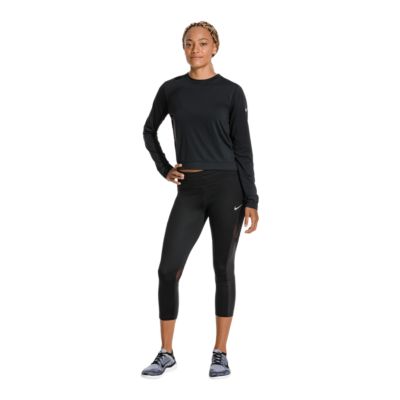 nike tight long sleeve shirt womens