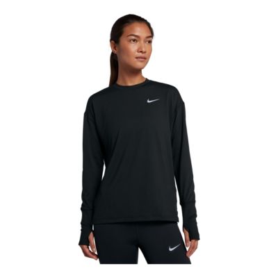 nike element crew top