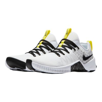 nike free x metcon white black dynamic yellow