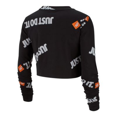 nike just do it long sleeve women's