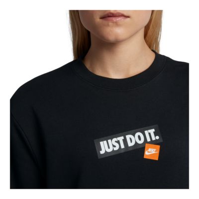 women's nike just do it sweatshirt
