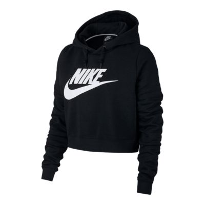 nike women's cropped sweatshirts