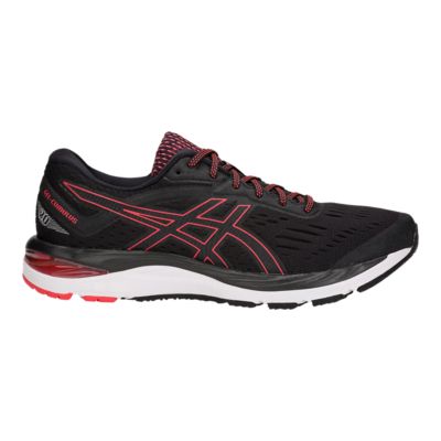 asics black and red