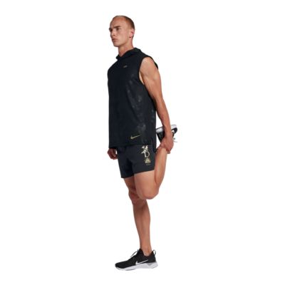 nike element sleeveless hoodie