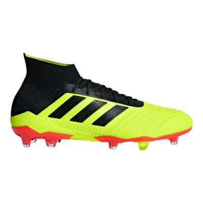 yellow soccer shoes