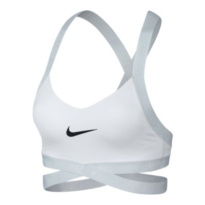 Nike Training Indy Logo Bra In White,Save Up To 18%,www.ilcascinone.com