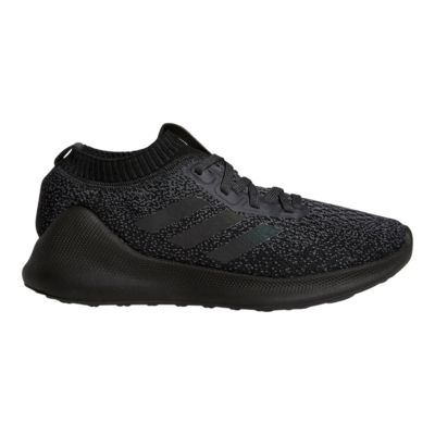 pure black sports shoes