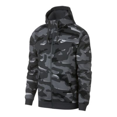 nike club hoodie camo