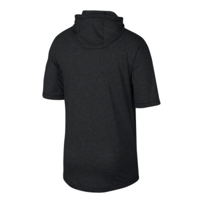 nike sideline short sleeve hoodie