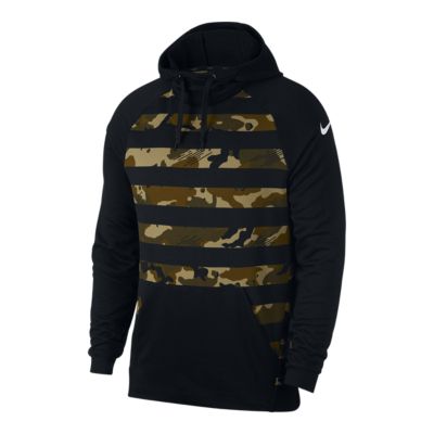 nike men's dry camo fleece hoodie