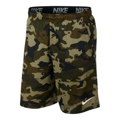 nike men's dry camo training shorts