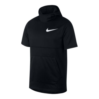 nike men's spotlight short sleeve basketball hoodie