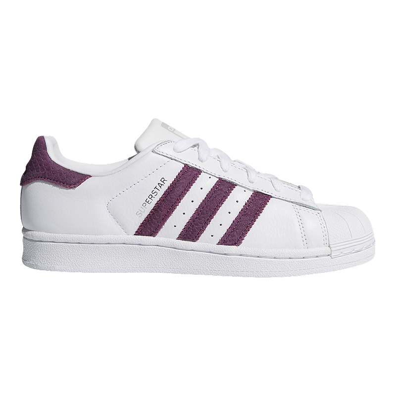 adidas Women's Superstar Shoes - White/Red Night/Silver | Sport Chek