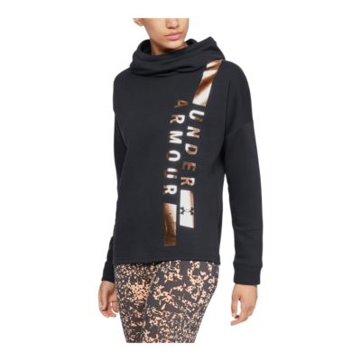 black and pink under armour hoodie