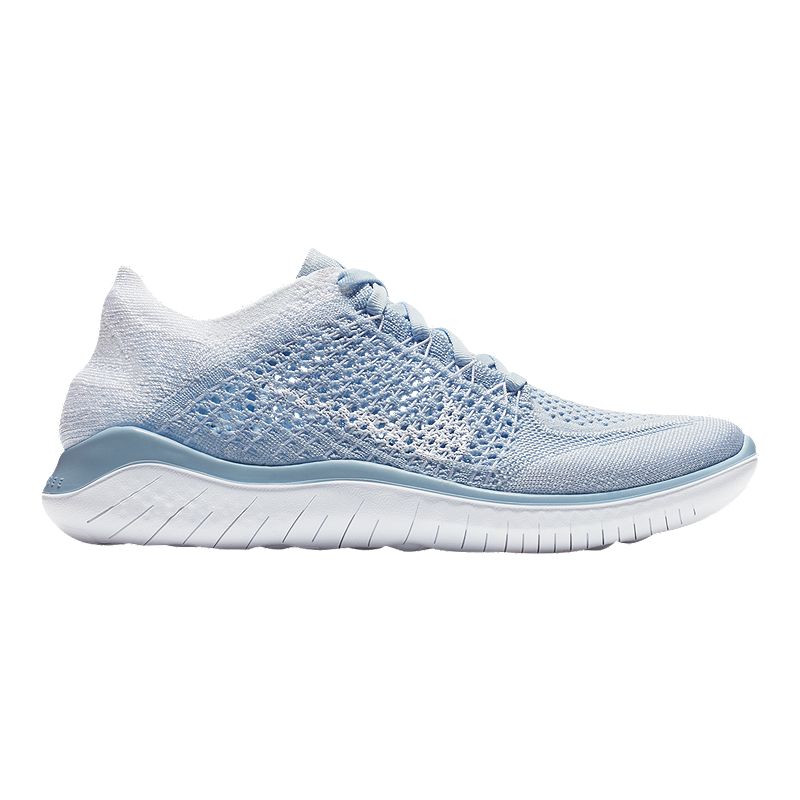 Nike Women's Free RN Flyknit 2018 Running Shoes Hydrogen Blue | Sport Chek