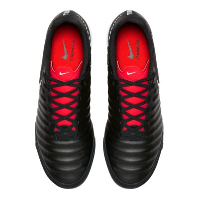 nike black and white indoor soccer shoes