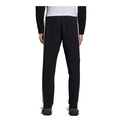 adidas men's 3 stripe fleece pants