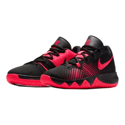 kyrie shoes red and black