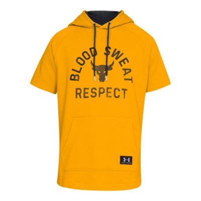 the rock short sleeve hoodie