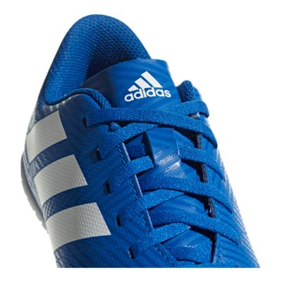 blue adidas indoor soccer shoes