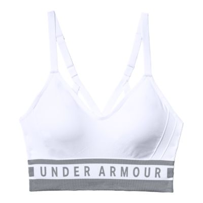 white longline sports bra