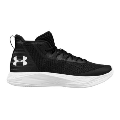 Jet Mid Basketball Shoes - Black/White 
