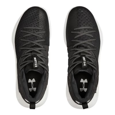 under armour black tennis shoes