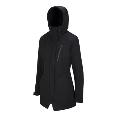 ripzone women's coaster hooded softshell jacket