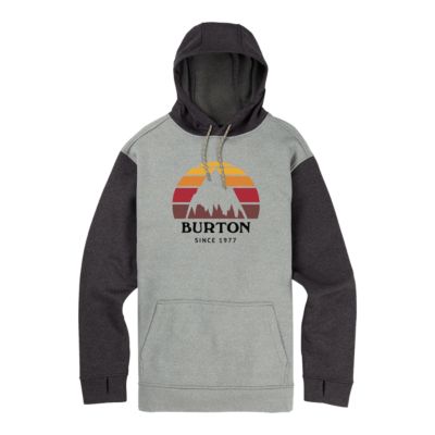 grey burton hoodie