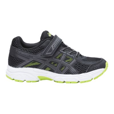 asics kids black shoes