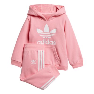 adidas trefoil hoodie set