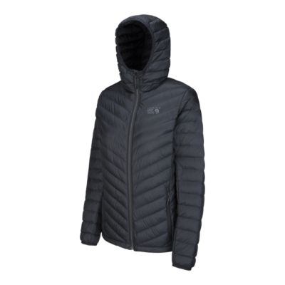 mountain hardwear women's micro ratio hooded down jacket