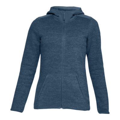 blue and grey under armour hoodie