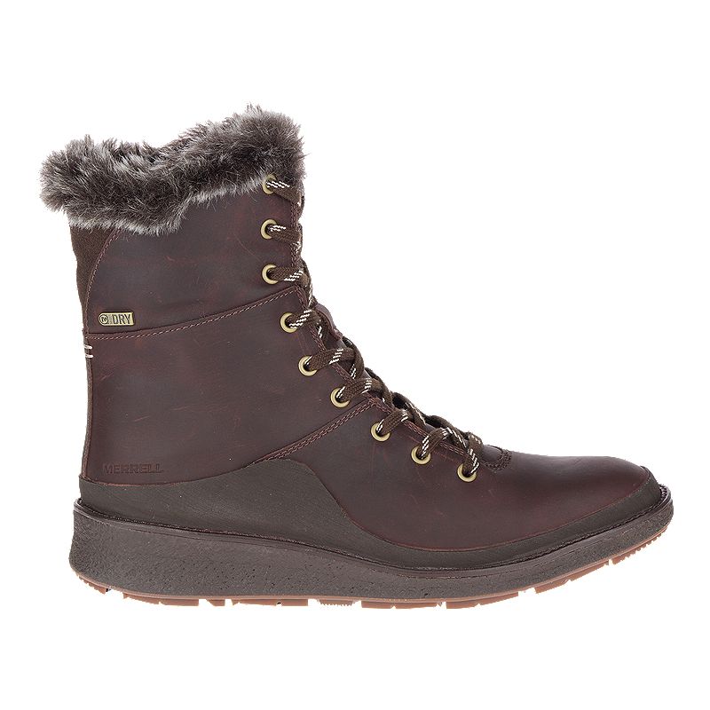 Merrell Women's Tremblant Ezra Lace Wp Winter Boots - Ice And Espresso | Sport Chek