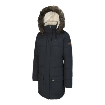 ellie water repellent hooded longline puffa jacket