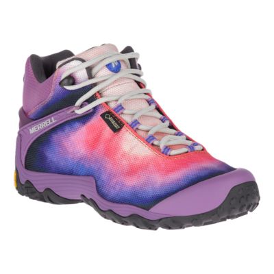 purple hiking boots