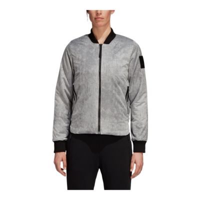 adidas bomber jacket white