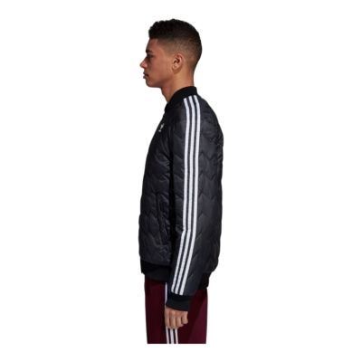 adidas men's sst quilted bomber jacket