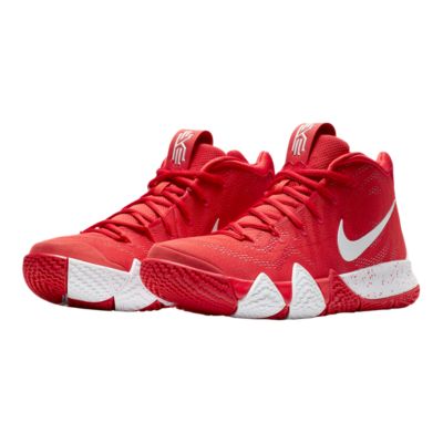 kyrie 4 red white