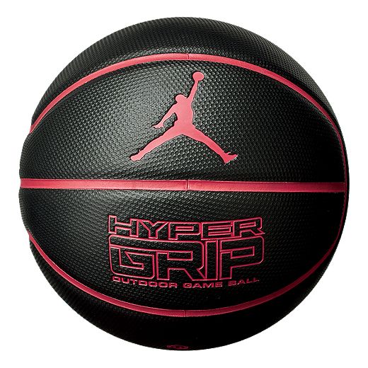 pala voz George Hanbury Nike Jordan Hyper Grip Basketball - Black/Gym Red | Sport Chek
